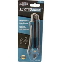 Couteau professionnel de 18 mm, Acier inoxydable, Robuste, Prise en Caoutchouc TGS INDUSTRIEL