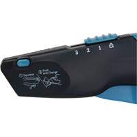 Couteau de s&eacute;curit&eacute; r&eacute;tractable , Acier inoxydable, Robuste, Prise en Plastique/Aluminium TGS INDUSTRIEL