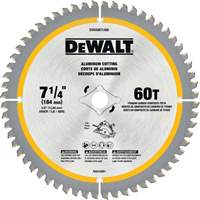 Tungsten Carbide-Tipped Steel Circular Saw Blade, 7-1/4", 60 Teeth, Non-Ferrous Use TGS INDUSTRIEL