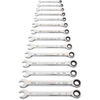 Jeu de cl&eacute;s SAE &agrave; 12 pans et 90 dents, Combinaison &agrave; cliquet, 14 morceaux, Imp&eacute;rial TGS INDUSTRIEL