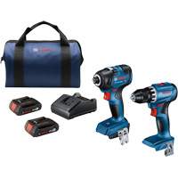 2-Tool Combo Kit, Lithium-Ion, 18 V TGS INDUSTRIEL
