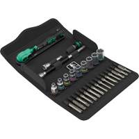 Jeu de cl&eacute; &agrave; cliquet SA 15 Zyklop Comfort avec levier dinversion, 28 Mcx, Prise de 1/4" TGS INDUSTRIEL