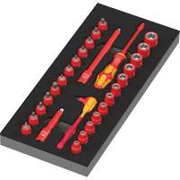 Foam Insert 8007 A VDE Zyklop VDE Ratchet Set 1, 1000 V, 30 Pcs TGS INDUSTRIEL