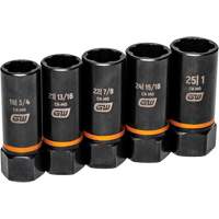 Jeu de douilles d'extraction Bolt Biter, 5 Mcx, Chocs, Prise de 1/2", Profond TGS INDUSTRIEL
