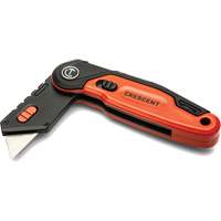 Folding Utility Knife, 1" Blade, Steel Blade, Aluminum Handle TGS INDUSTRIEL