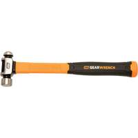 Ball Pein Hammer, 8 oz. Head Weight, Plain/Polished Face, Fibreglass Handle TGS INDUSTRIEL