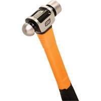 Ball Pein Hammer, 8 oz. Head Weight, Plain/Polished Face, Fibreglass Handle TGS INDUSTRIEL