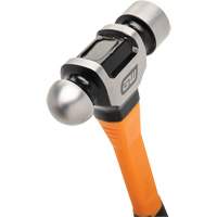 Ball Pein Hammer, 32 oz. Head Weight, Plain/Polished Face, Fibreglass Handle TGS INDUSTRIEL