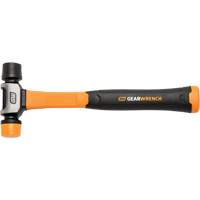 Soft Face Hammer, 16 oz. Head Weight, Plain Face, Solid Steel Handle, 12-1/4" L TGS INDUSTRIEL