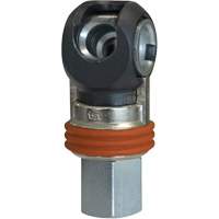 Raccord industriel rapide basculant TOPQUIK SC, Acier nickel&eacute;, 3/8", NPT femelle, 360 PSI TGS INDUSTRIEL
