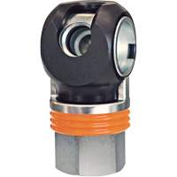 Raccord industriel rapide TOPQUIK SC, Acier nickel&eacute;, 1/2", NPT femelle, 359 PSI TGS INDUSTRIEL