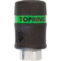 Raccord rapide TOPQUIK Ultraflo 7,8 mm, Composite en polyester, 3/8", NPT femelle, 174 PSI TGS INDUSTRIEL