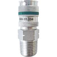 Raccord rapide QUIKSILVER Ultraflo 7,8 mm, Acier zingu&eacute;, 1/2", NPT m&acirc;le, 362 PSI TGS INDUSTRIEL
