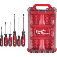 Ensemble de tournevis &agrave; prise coussin&eacute;e avec organisateur compact &agrave; profil bas PACKOUT, 6 m TGS INDUSTRIEL