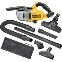 Cordless Dry Hand Vacuum, 20 V, 0.18 gal. Capacity TGS INDUSTRIEL