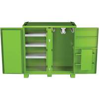 Armoire de rangement d'&eacute;PI sur place, Acier, Vert lime haute visibilit&eacute; TGS INDUSTRIEL