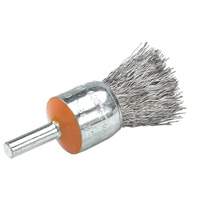 Brosses mont&eacute;es &agrave; fils cr&ecirc;p&eacute;s, 1/2", Fils 0,02", Tige 1/4" TGS INDUSTRIEL