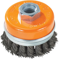 Brosse &agrave; fils nou&eacute;s torsad&eacute;s, 5" dia. x 5/8"-11 arbre TGS INDUSTRIEL