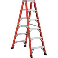 6600 AA Series Industrial Extra Heavy-Duty 2-Way Stepladders, Fibreglass, 375 lbs. Capacity, 4' TGS INDUSTRIEL