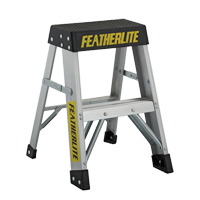Industrial Extra Heavy-Duty Step Stool/Ladders, 2', Aluminum, 300 lbs. Capacity, Type 1A TGS INDUSTRIEL