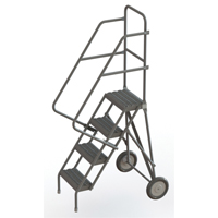 Rolling Ladder, 4 Steps, Serrated, 40" High TGS INDUSTRIEL