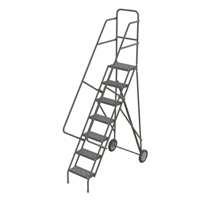Rolling Ladder, 7 Steps, Serrated, 70" High TGS INDUSTRIEL