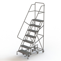 &eacute;chelles roulantes multidirectionnelles, 7 marches, Largeur de la marche 24", Hauteur de la plateforme 70", Acier TGS INDUSTRIEL