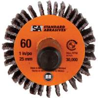 Meule &agrave; lamelles Standard Abrasives, Oxyde d'aluminium, Grain 60, 1" x 1" x 1/4" TGS INDUSTRIEL