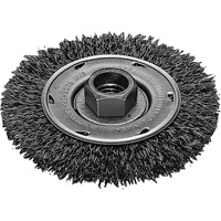 Twist Know Wire Wheel, 4" Dia., 0.02" Fill, 5/8"-11 Arbor, Stainless Steel TGS INDUSTRIEL