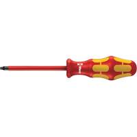 Insulated Square Plus Screwdriver, #2 Tip, Round, 8-1/16" L, Plastic Handle TGS INDUSTRIEL