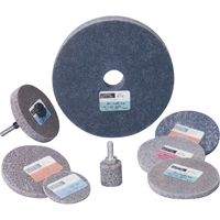 Meule homog&egrave;ne &agrave; faible densit&eacute; de s&eacute;rie 500 Standard Abrasives, 3" x 1/4", Arbre de 1/4", Grain de Moyen, Oxyde d'aluminium TGS INDUSTRIEL