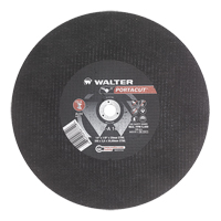 Meule &agrave; tronçonner rapide en acier inoxydable Portacut, 14" x 1/8", Arbre de 3/4", Type 1, Oxyde d'aluminium, 5400 Tr/min TGS INDUSTRIEL