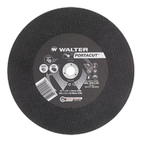 Meule &agrave; tronçonner rapide en acier inoxydable Portacut, 12" x 1/8", Arbre de 3/4", Type 1, Carbure de silicium, 6300 Tr/min TGS INDUSTRIEL