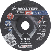 Meule PIPEFITTER, 4-1/2" x 1/8", Arbre 7/8", Type 27 TGS INDUSTRIEL