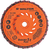 Meule &agrave; lamelles Enduro-Flex 2-in-1, 4-1/2" x 5/8"-11, Grain 80, C&eacute;ramique TGS INDUSTRIEL