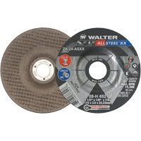 Meules &agrave; moyeu d&eacute;port&eacute; ALLSTEEL XX, 4-1/2" x 1/8", Arbre de 7/8", Type 27, Alumine de zirconium, 13 300 Tr/min TGS INDUSTRIEL