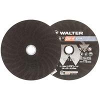 Meule &agrave; tronçonner pour usage intensif Zip+Xtra, 7" x 5/64", Arbre de 7/8", Type 1, Oxyde d'aluminium, 8600 Tr/min TGS INDUSTRIEL