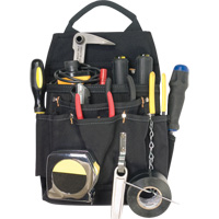Porte-outils professionnels pour &eacute;lectricien, Porte-outil multiple, Polyester, 11 Poches TGS INDUSTRIEL