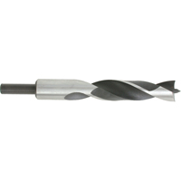 Brad Point, Wood Drills, 1", 8-5/8" Length, 1/2" Shank TGS INDUSTRIEL