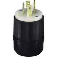 3-Pole 4-Wire Grounding Locking Plug, Nylon, 20 Amps, 250 V, L15-20P TGS INDUSTRIEL