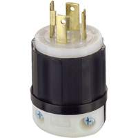 3-Pole 4-Wire Grounding Locking Plug, Nylon, 30 Amps, 125 V/250 V, L14-30P TGS INDUSTRIEL