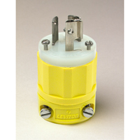 2-Pole 3-Wire Grounding Locking Plug, Nylon, 15 Amps, 250 V, L6-15P TGS INDUSTRIEL