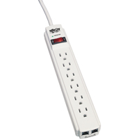 Protect-It Surge Suppressors, 6 Outlets, 720 J, 1800 W, 4' Cord TGS INDUSTRIEL