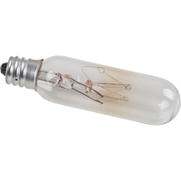 BULB INCAN. T6 CLEAR CAN;DELABRA 15W 145V 1/PACK TGS INDUSTRIEL