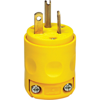 Commercial Grade Straight Blade Plug, Plastic, 20 A, 125 V TGS INDUSTRIEL