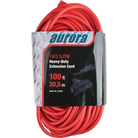 Cordon rallonge en vinyle, Ext&eacute;rieur, SJTW, AWG 14/3, 13 A, 3 prise(s), 100' TGS INDUSTRIEL