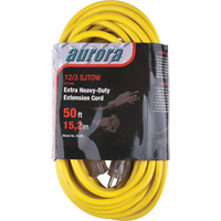 Cordon rallonge en vinyle avec indicateur lumineux, Ext&eacute;rieur, SJTOW, AWG 12/3, 15 A, 50' TGS INDUSTRIEL