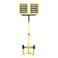 Chariot d'&eacute;clairage &agrave; deux t&ecirc;tes avec treuil, DEL, 400 W, 60 000 lumens, Boîtier en Aluminium TGS INDUSTRIEL