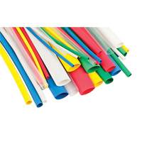 Tube thermor&eacute;tractable, Paroi mince, 1/2', 0,25" (6,35mm) - 0,25" (6,35mm) TGS INDUSTRIEL
