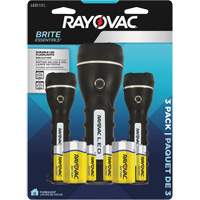Brite Essentials Flashlight Pack, LED, 40/26 Lumens, D/AA Batteries TGS INDUSTRIEL